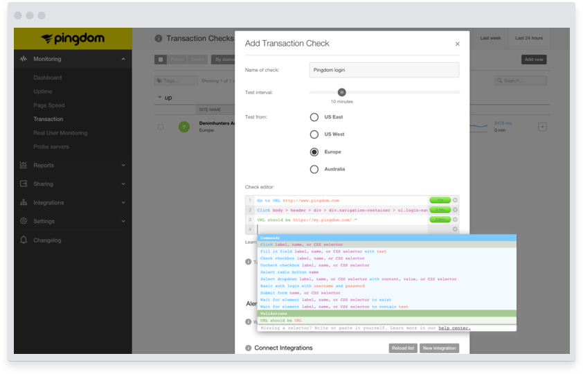Transaction check v2